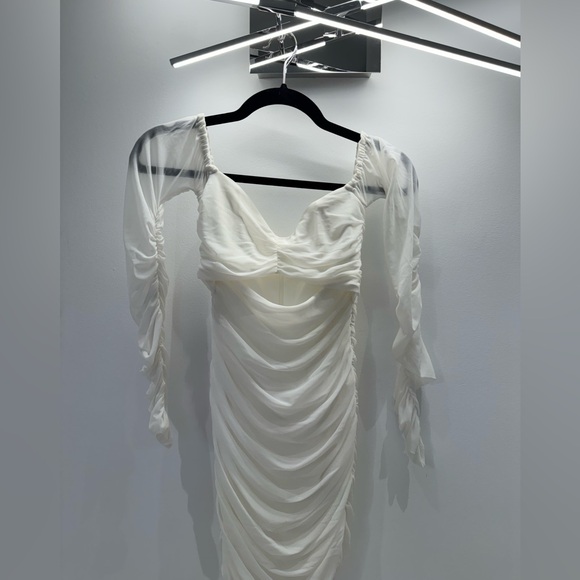 Michael Costello x Revolve Paola mini white dress size XS <3 - Picture 2 of 3